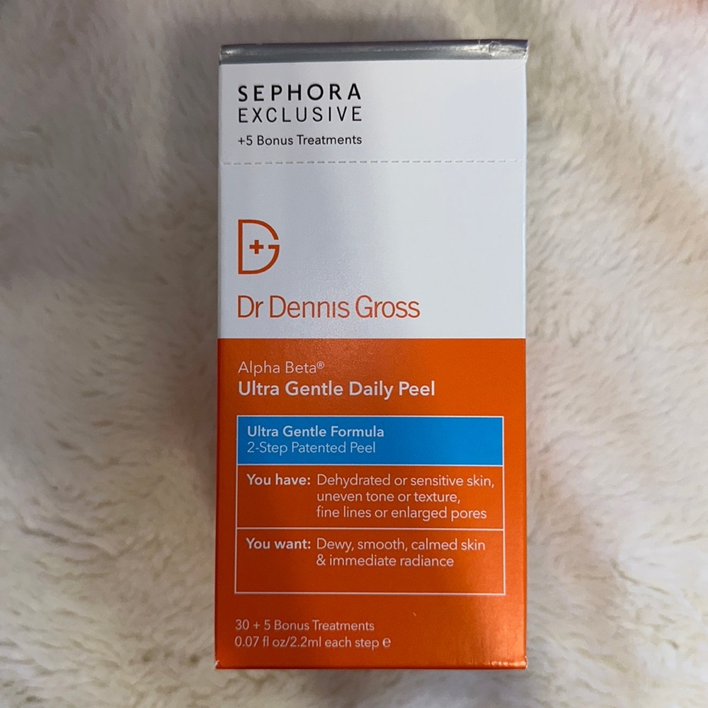 NEW dr dennis gross alpha beta ultra gentle daily peel pads for sensitive skin